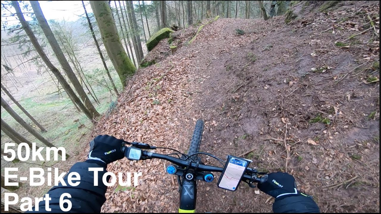 eBike Tour; steile Anstiege bezwingen dank EMTB; enger Singletrail|Natur|Haibike|Teil 6