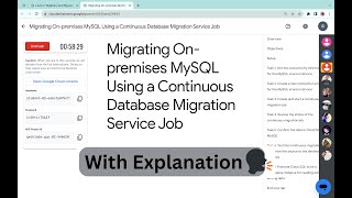 Migrating On-premises MySQL Using a Continuous Database Migration Service Job #qwiklabs @quick_lab