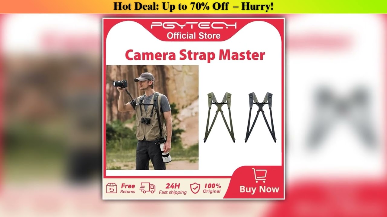 Pgytech Camera Strap — Best Seller (2025): Pgytech Camera Strap Master, Leather Dual