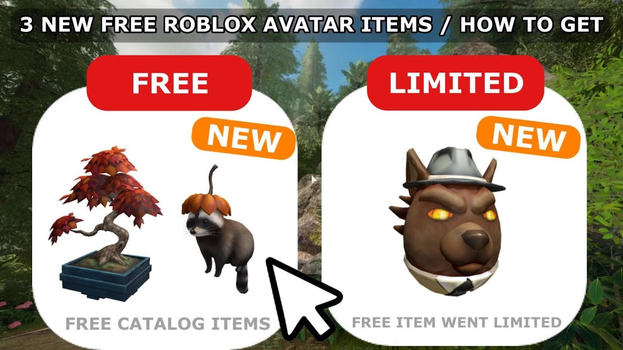 HOW TO GET FREE ITEMS FROM THE ROBLOX CATALOG 