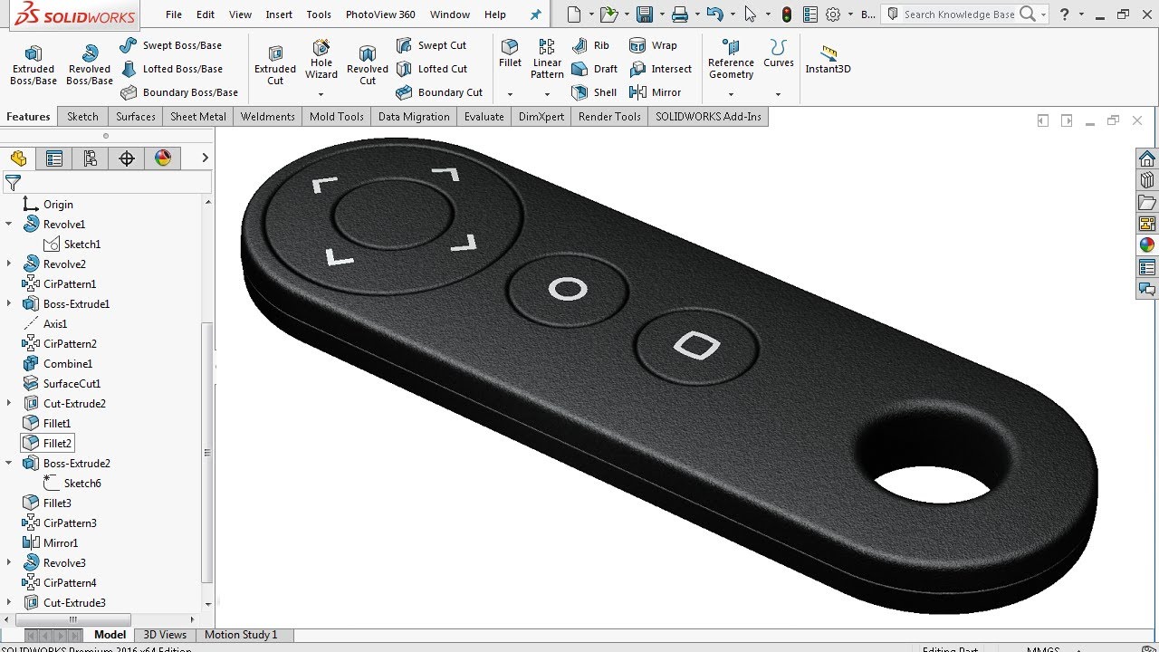 Surfacing Concept Study - SolidWorks Tutorial - YouTube