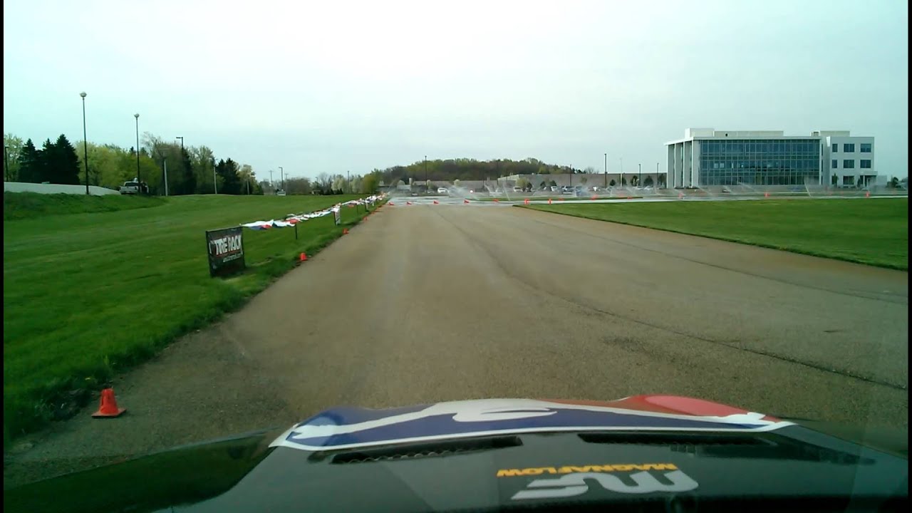 AutoTech Racing wins the Wet Skid Pad in Luxury Sedan in the 1st OLOA2012 Event