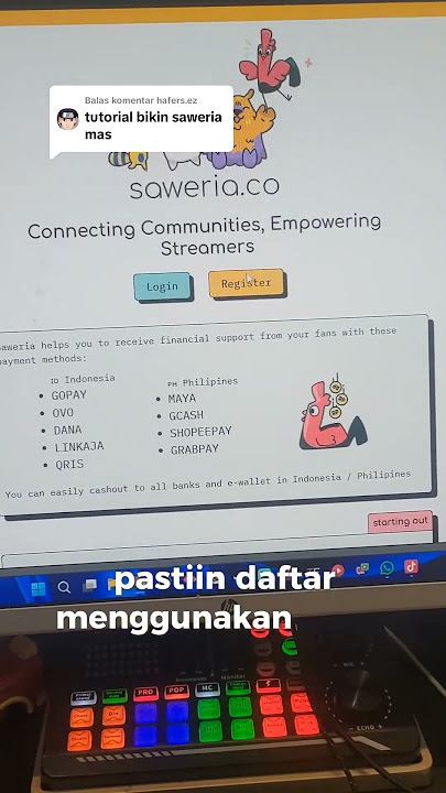 Cara buat akun SAWERIA! #tipsandtricks #livestreaming #tutorial #saweriaon #saweria #donate