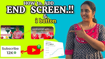 How To Add End Screen or  i button To Your YouTube Videos (You Should Do This)|End screen |I button