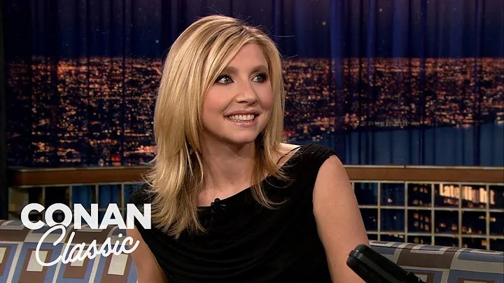 Sarah Chalke Compliments Conan In German | Late Ni...