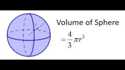 How to Calculate the Volume of a Sphere