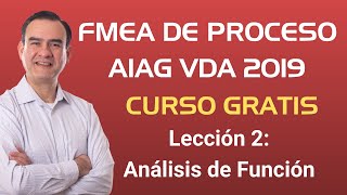 FMEA de Proceso AMEF  Curso Gratis  Lección 2  Análisis de Función