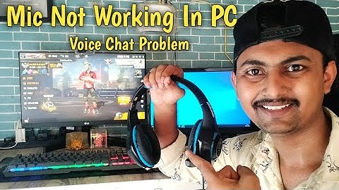 Mic Not Working In PC | Voice Chat Problem Solution In Hindi