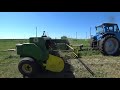 Сенокос 2018!! Тюкуем. Пресс-подборщик John Deere.