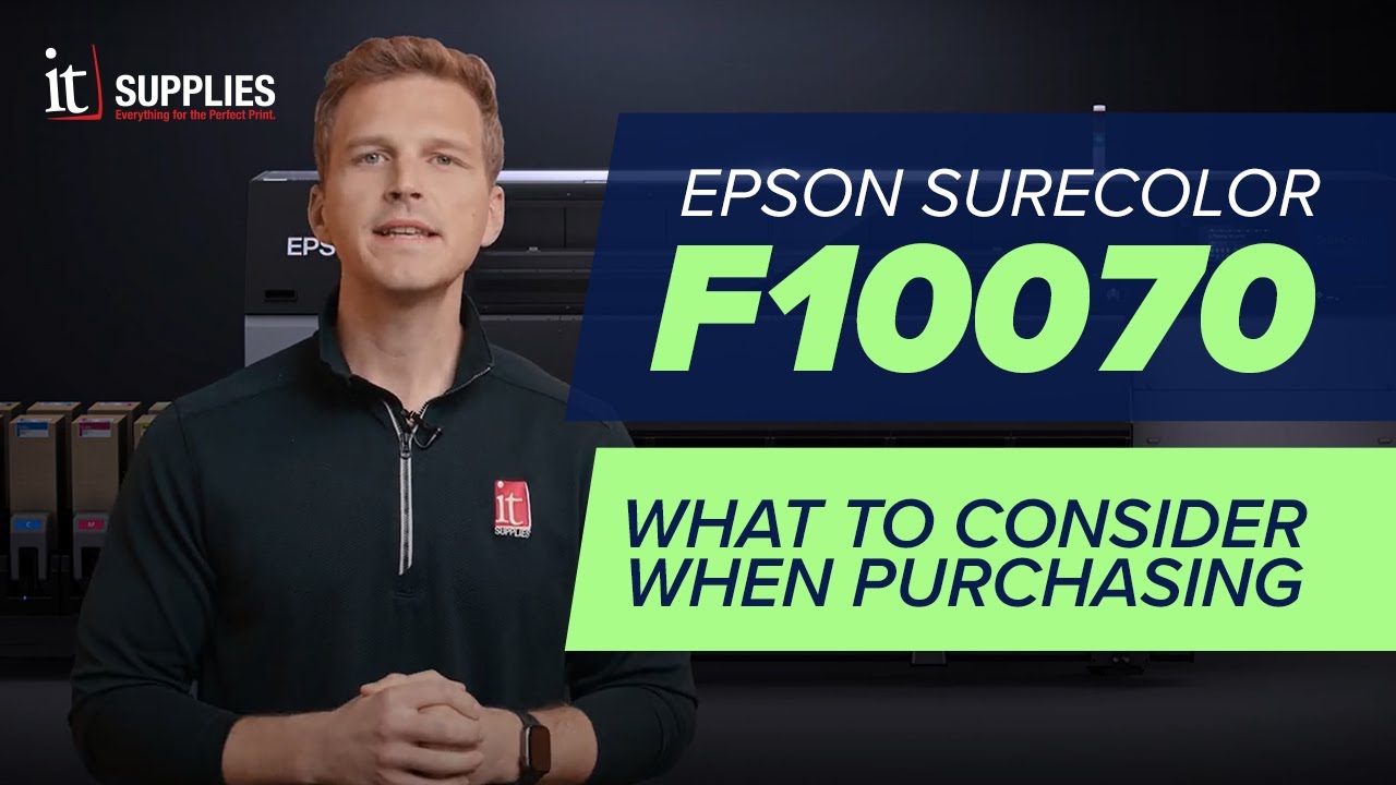 EPSON SureColor F10070 Printer - What to Consider When Purchasing - YouTube