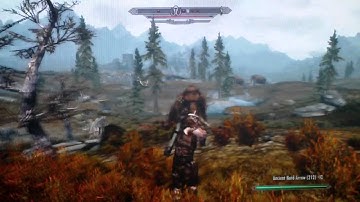 skyrim how to kill a giant with just a bow and arrows