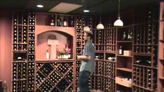 A brief explanation of how to secure wine racks and wine cellar case work to the wall in a Vigilant kit wine cellar.