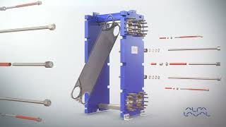 Endüstriyel Kullanım Için Alfa Laval Contalı Plakalı Isı Değiştiricinin Montajı