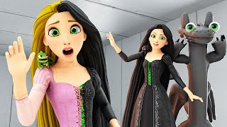 Rapunzel Tangled - Toothless Transformation!( How To Train Your Dragon)