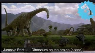 Jurassic Park 3 (Dinosaurs on the prairie scene)