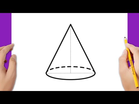 Video: How To Draw A Cone