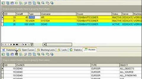 How to monitored your Oracle database sessions
