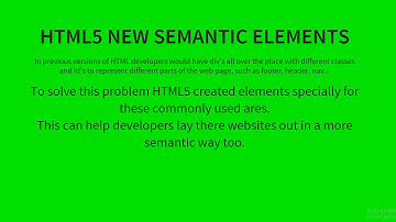 Semantic elements to structure your web pages - HTML5 Tutorial [Part 6 of 6]