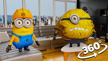 MINIONS Appear In YOUR House - 360º VR | 8K |