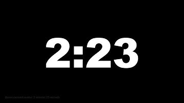 2 minutes 23 seconds [143 secs] clock timer countdown || Alarm Focus