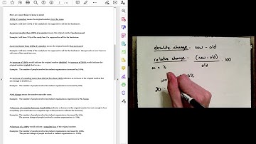 95 Video Lecture  Absolute and Relative Change