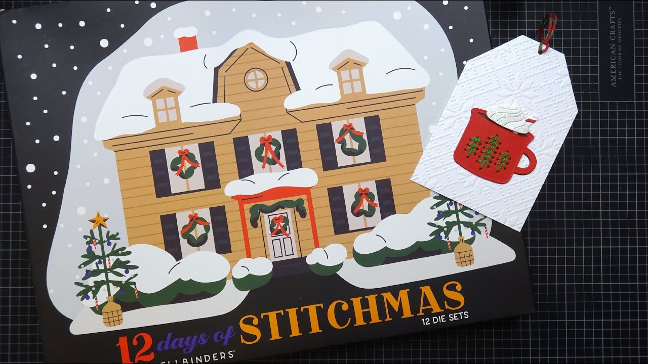 Spellbinders 2025: 12 дней Адвента в честь вышивки, день 5! Раскрытие секрета и мастер-класс! Так...