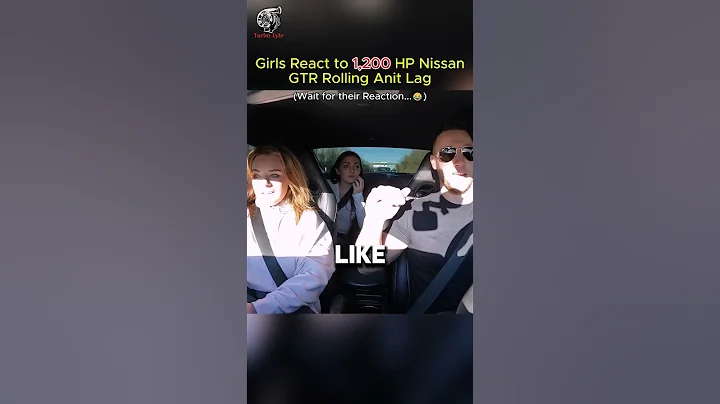 Girls React to 1200 HP Nissan GTR Rolling Anti lag #funny #turbo #cartok