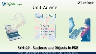 SYN127 - Unit Advice (Subjects and Objects in PDE)