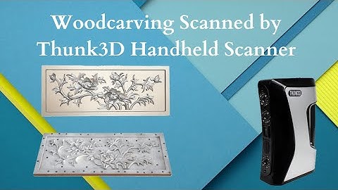 Flower Wood Carving Scanned by Thunk3D Handheld 3D Scanner