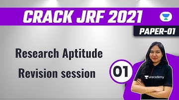 8:30 AM - JRF 2021 | Revision Class by Charu Goyal | Research Aptitude