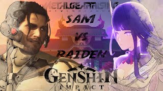 Sam Goes to Genshin Impact to Destroy Raiden Shogun (Metal Gear Rising There Will Be Bloodshed meme) Resimi