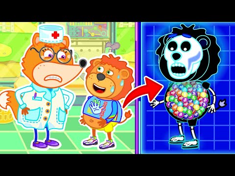Lion Family на русском - Маша и Леопольд. Рентген и конфеты - Мультик для детей