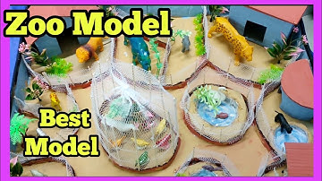 #zoo model#Zoo model making for science projects#Zoological garden model#Science exhibition model 👍