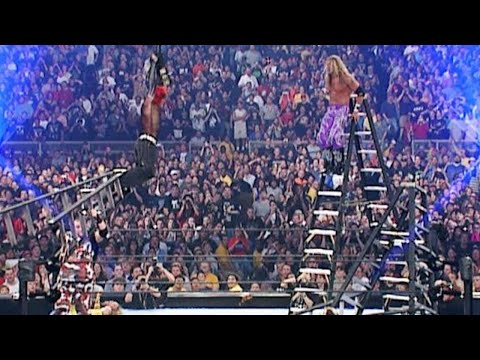 Edge spears Jeff Hardy in mid-air: WrestleMania X-Seven