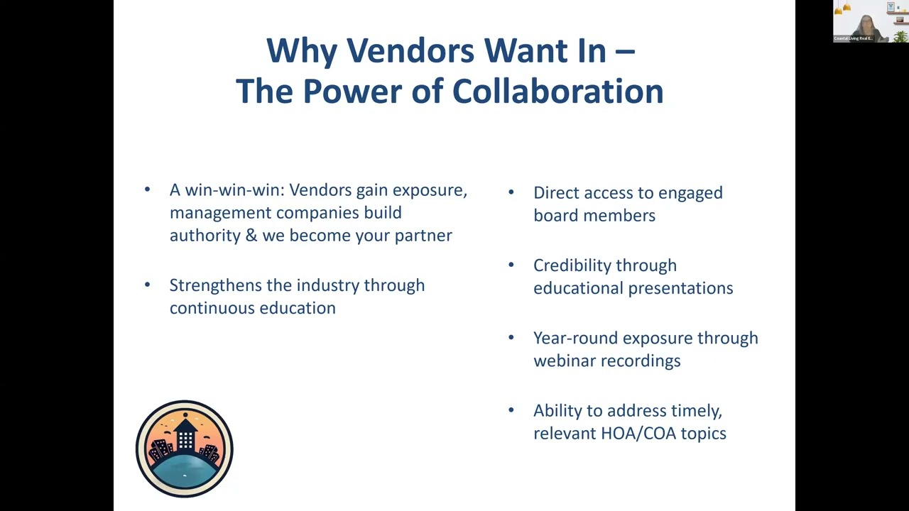 HOA/COA Management Companies: Hear how we bridge the gap between vendors & board members!