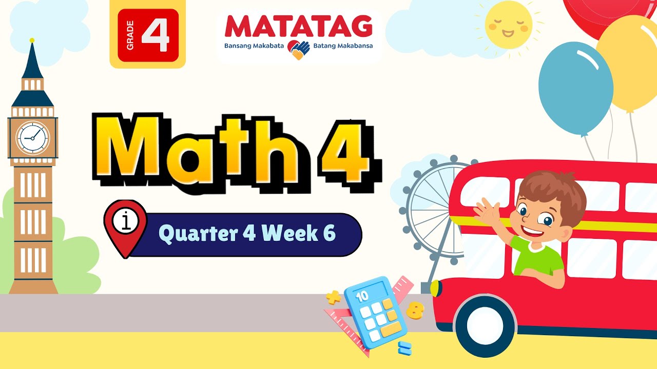MATATAG Math 4 Quarter 4 Week 6 - YouTube