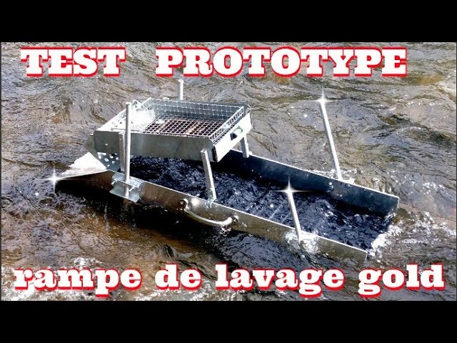 orpaillage] Prototype de rampe d'orpaillage tamisage intégré 