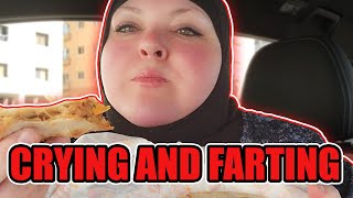 Foodie Beauty Eating, Crying and Farting Alone in Her Car