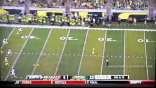 Oregon highlights vs Arkansas St. 9/1/2012