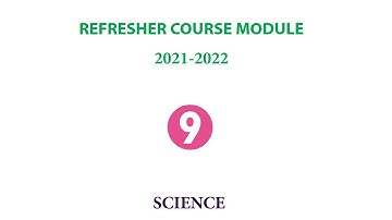 9th Science | Refresher Course Module | Answer Key | Unit 1 to 18 | English Medium | Mr Yovan Peter