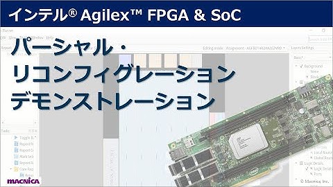 インテル® Agilex™ FPGA & SoC　パーシャル・リコンフィグレーション　デモンストレーション