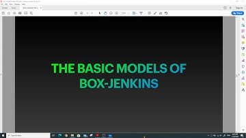 Video 7 4 The basic Models of Box Jenkins Part 1