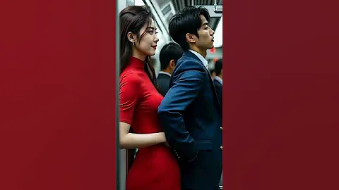 Rush Hour Train Japan Guy Folds Hand Behind  | #shorts #viralshorts #dailyvlog
