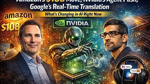 Amazon’s $10B Move, Nvidia’s Agent Push, Google’s Real-Time Translation — What’s Changing