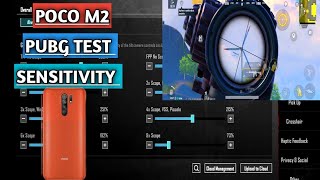 poco m2 pubg test || gyroscope test and sensitivity pubg mobile