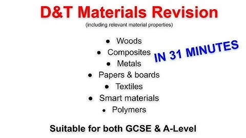 All of MATERIALS explained | GCSE & Design Technology