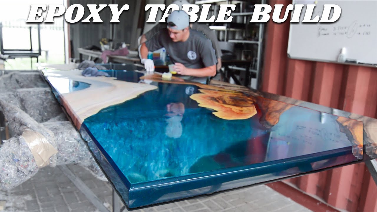 DIY Epoxy Table Build - Step By Step Guide (uncut) - YouTube