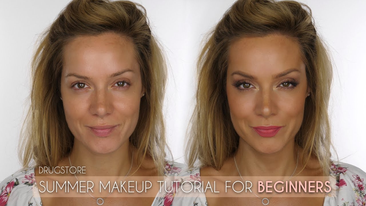 Drugstore Summer MakeUp Tutorial For Beginners Natural MakeUp