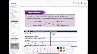 Information Math 1332 Lesson 15 Statement, Negations, and Connectives Guide