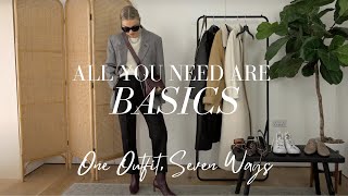 7 OUTFITS USING BASICS | HOW TO MAXIMISE YOUR WARDROBE